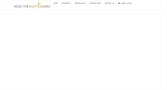 Desktop Screenshot of musicforballetclasses.com